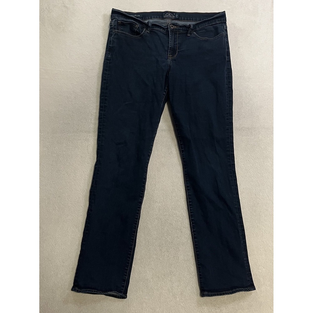 Lucky Brand Jeans Women's Size 14/32R Sweet 'N Straight Denim Dark Wash Stretch